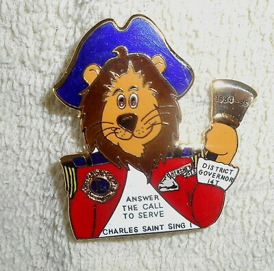 #ad Lions Club District Governor 14T Answer The Call To Serve Charles Saint Sing Pin