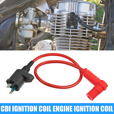 #ad 1 Pcs Motorcycle CDI Ignition Coil Engine Ignition Coil for 50cc Pit Dirt Bike