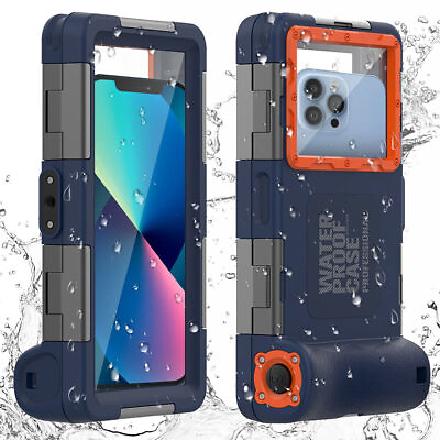 #ad Underwater Diving Waterproof Case Cover for iPhone 15 14 13 Pro Max Samsung S24
