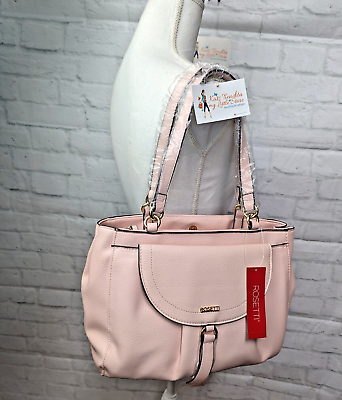 #ad Rossetti Piper Satchel Handbag Size Large Pink Pastel Color NWT
