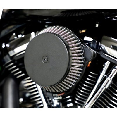 #ad LA Choppers Black Plain Cover Big Air Cleaner for Harley M8 Touring amp; Softail