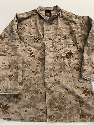 #ad Propper International Marine Corps USMC Camo Utility Shirt Uniform Medium 0124 $9.99