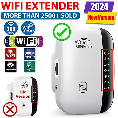 #ad Wifi Range Extender Internet Booster 300Mbps router Wireless Repeater Amplifier
