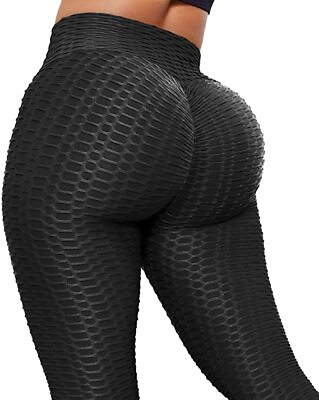 #ad Womens Anti Cellulite Yoga Pants Honeycomb Push Up Tik Tok Leggings Fitness Gym