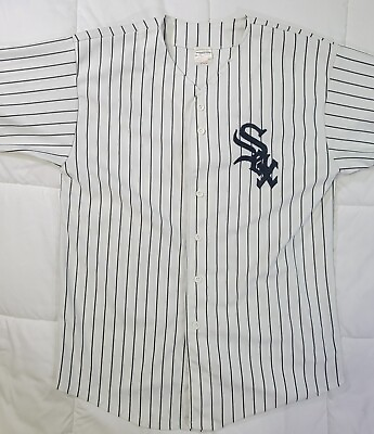 #ad Vintage Chicago White Sox Baseball Jersey By Teamworks XL