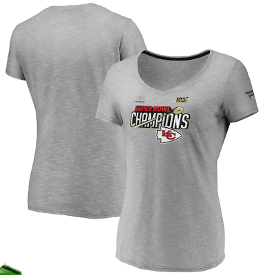 #ad KANSAS CITY CHIEFS Women#x27;s Fanatics Super Bowl LIV Champions T Shirt L NEW