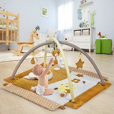 #ad Baby Play Gym Tummy Time Activity Mat with Developmental Toys for Infants 0