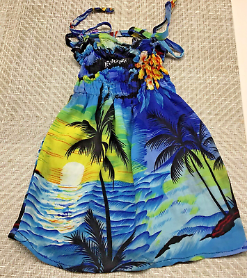 #ad Colorful Handmade Blue Sun Summer Dress for 18quot; Doll From Jamaica