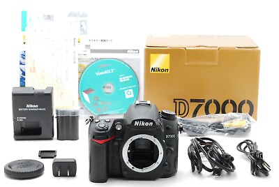 #ad Mint Nikon D7000 16.2MP DSLR Camera Body with Box 3892 Clicks from JAPAN #338