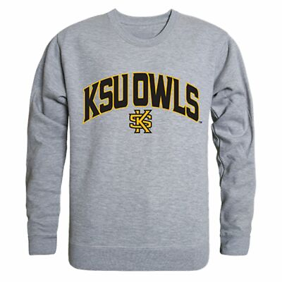 #ad KSU Kennesaw State University Campus Sweatshirt Sweater Heather Grey