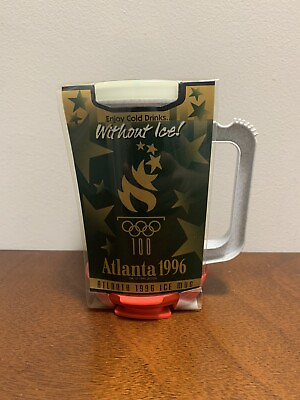 #ad Olympics 1996 Atlanta 100 Years Insulated Plastic Mug Tumbler Coffee Cup USA