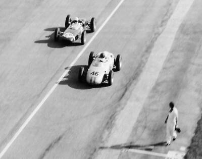#ad Italian Gp Monza 1961 Dan Gurney In The Porsche Motor Racing Old Photo