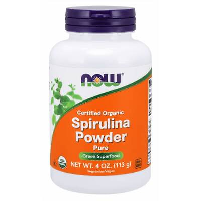 #ad NOW Foods Certified Organic Spirulina Powder 4 oz Pwdr