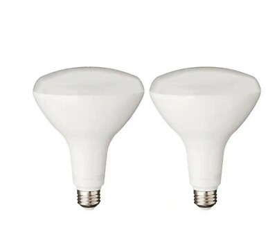 #ad ECOSMART 120 Watt Equivalent BR40 Flood Dimmable CEC LED Light Bulb 2 Pack $17.99