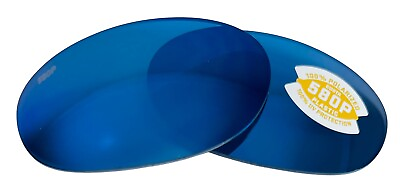 #ad Costa Del Mar Fathom Polarized 580P Blue Mirror Replacement Lenses Poly