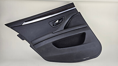#ad 11 16 BMW F10 528 535 550 M5 Interior Door Panel Rear Left Leather Black OEM