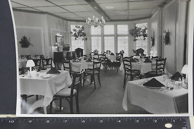 #ad Fancy Hotel Dining Room by Art Marasco Lenox MA 1986 Photo Print 8x10 L155B