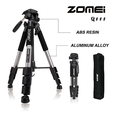 #ad ZOMEI Q111 Professional Aluminium Portable Travel Tripod for Canon DSLR Camera