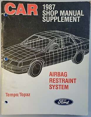 #ad 1987 Ford Car Shop Manual Supplement Tempo Topaz