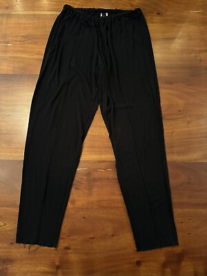 #ad Coco amp; Juan Womens Black Soft Stretch Pull On Casual Pants Sz 0