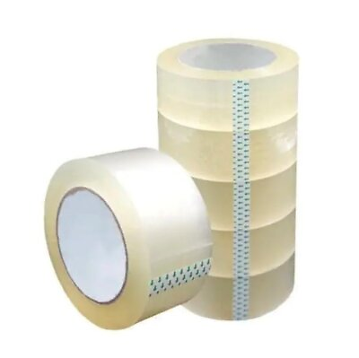 #ad 6 Rolls Shipping Packaging Box Packing Sealing Tape 2 mil 2quot; x 110 Yard 330FT