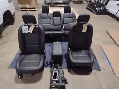 #ad 21 23 Jeep Wrangler Rubicon Leather Seat Set 4 Door LHD Heat Black Red 2857536