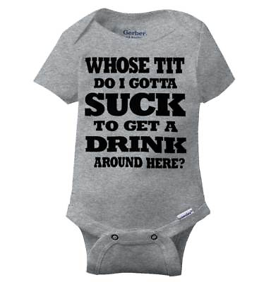 #ad Get A Drink Funny Breatsfeeding Shower Gift Baby Boys Infant Romper Newborn
