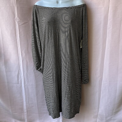 #ad Amazon Essential Womens Off Shoulder Long Sleeve Dress Stripped W Pockets XS
