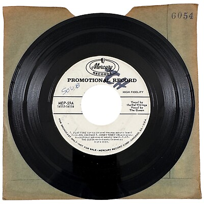 #ad Del Vikings June Valli The Queen Cozy Cole EP 1958 7” 45 DJ Promo VG