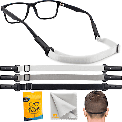 #ad Glasses Strap Holder Adjustable Eyeglasses Strap Lanyards M Size 13.5 inch 3 Pcs