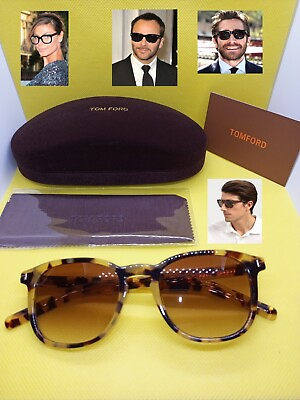 #ad Tom Ford Celebrity Fashion Aviator Sunglasses acetate tortoise model TF5821
