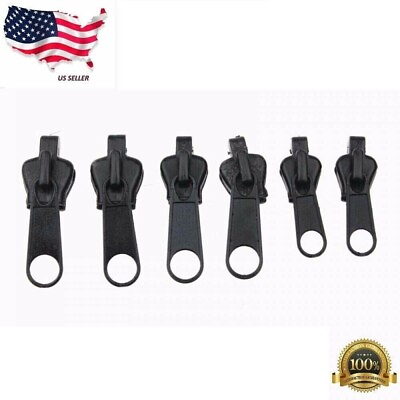 #ad Fix Zipper Zip Slider Repair Instant Kit Removable Rescue Replacement Pack of 6P