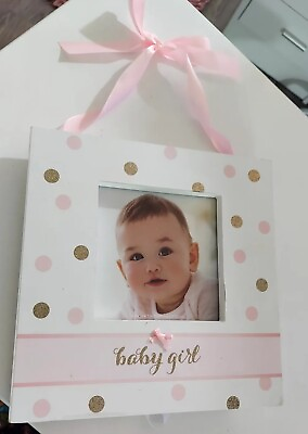 #ad Baby Girl Photo Frame Freestanding or Wall Hanging Carter