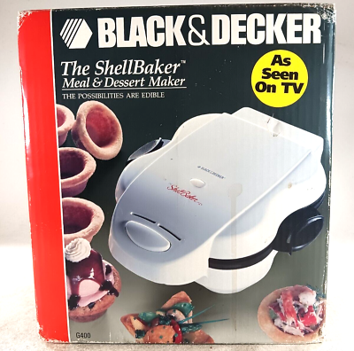 #ad Black amp; Decker The Shell Baker Meal amp; Dessert Maker Shell Baker Model G400 NEW