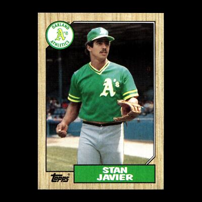 #ad Stan Javier 1987 Topps Oakland Athletics #263 Set Break R306 $1.50
