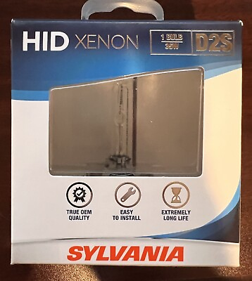 #ad Sylvania HID Xenon 1 Bulb 35W D2S Easy to Install Long Life NEW box wear