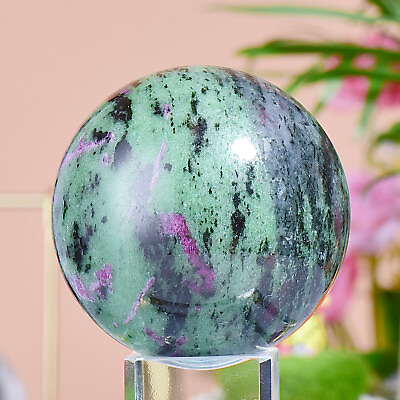 #ad 1.19LB Natural epidote sphere quartz crystal healing ball