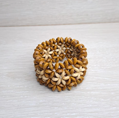 #ad Bracelet Wooden Beaded Natural Bracelets Jewelry Beads Bangle Handmade Bangles
