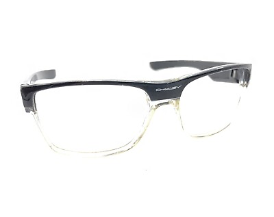 #ad Oakley Black Clear Large Wrap Rectangle Sunglasses Frames Designer Men Women