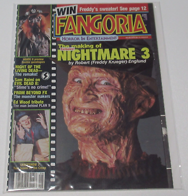 #ad Fangoria Horror Magazine #64 1987 Nightmare on Elm Street 3 Creepshow 2 House 2