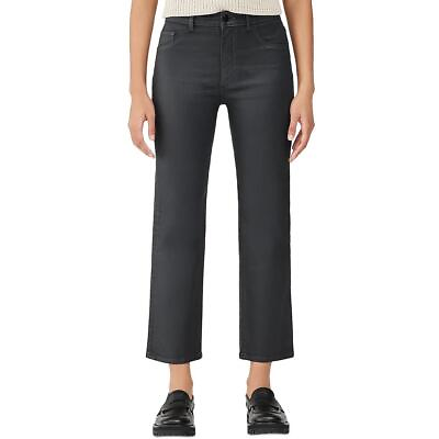 #ad DL1961 Womens Patti Coated High Rise Ankle Straight Leg Jeans BHFO 3113