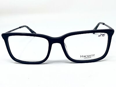 #ad New HACKETT 1285 Matte Black Square Mens Eyeglasses Frame 56 18 145