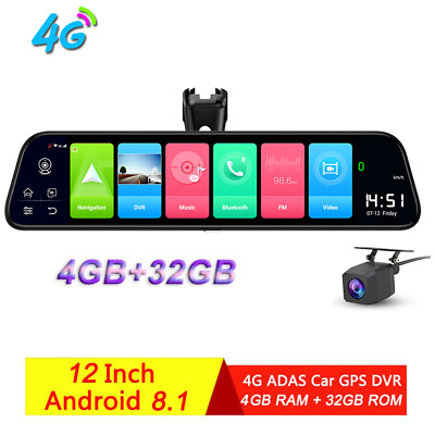 #ad Special Car DVR Camera rear mirror Android 8.1 GPS WIFI Bluetooth ADAS Dash Cam