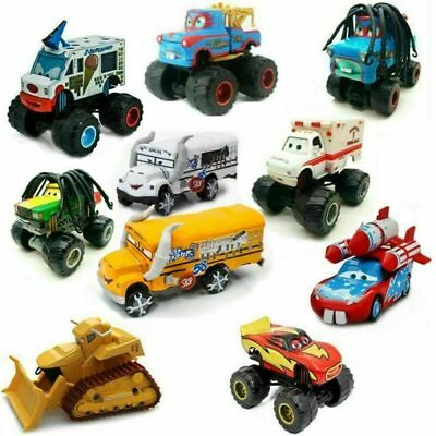 #ad 1:55 Alloy Disney Pixar Cars Monster Truck Mater Diecast Toy Car MISS FRITTER