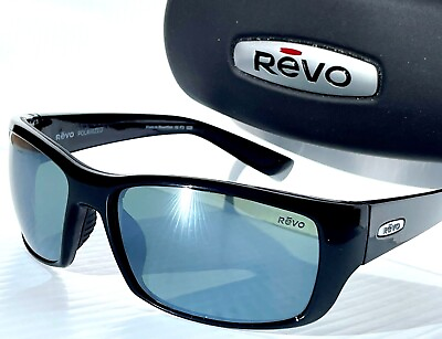 #ad NEW Revo DEXTER Polished Black POLARIZED Gray Glass Sunglass 1127 01 SG50 $178.86