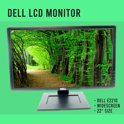 #ad Dell E Series E2210 21.5quot; 1680 x 1050 5 ms D Sub DVI D LCD Monitor W USB Ports