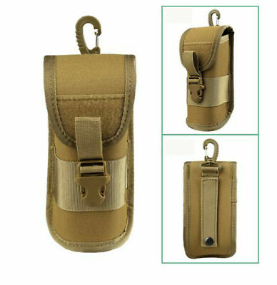 #ad Tan Glasses Bag Sunglasses Carry Box Case Tactical Molle Belt Portable Dustproof