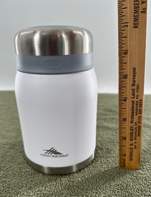 #ad High Sierra 24oz Insulated Thermo Stainless Steel Food Jar with Spoon White.