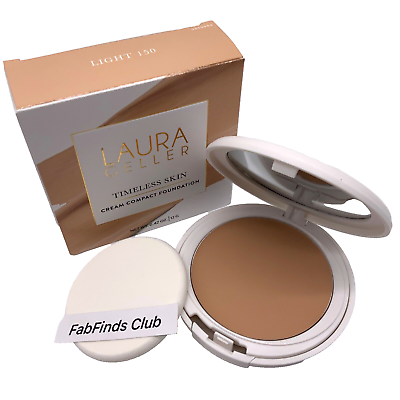 #ad Laura Geller Timeless Skin Cream Compact Foundation Light 150 0.42oz New in box