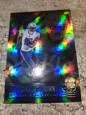 #ad AMON RA ST. BROWN SIGNED ROOKIE CARD AUTOGRAPHED LIONS